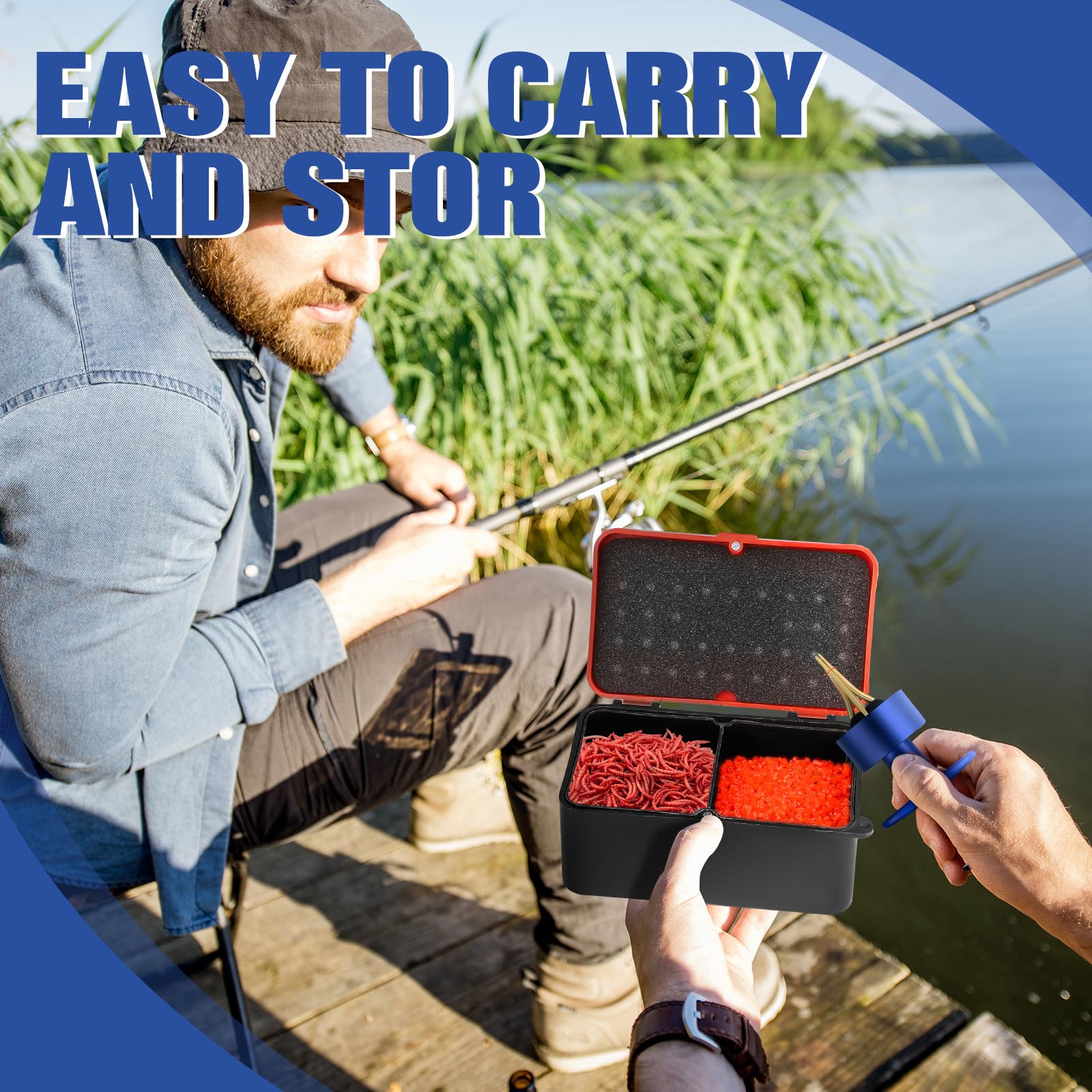 Amazon.com: Jingmore 1005 Pcs Fishing Terminal Tackle Set, Blue